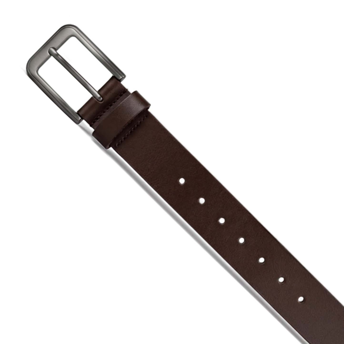 Genuine Buffalo Leather Belt - Aniline Brown, 35mm