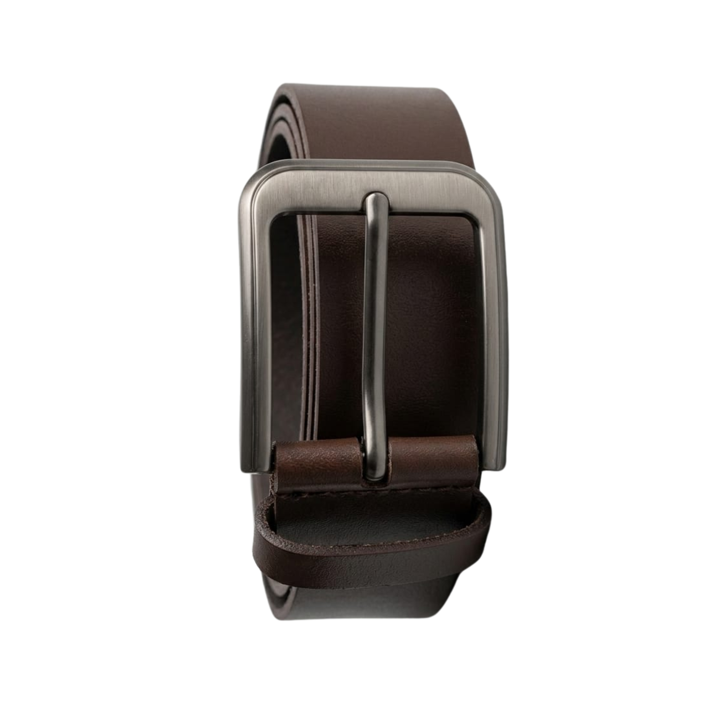 Genuine Buffalo Leather Belt - Aniline Brown, 35mm