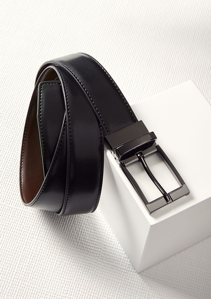 Classic Black Leather Belt | Genuine Leather | Hashmeers Pakistan
