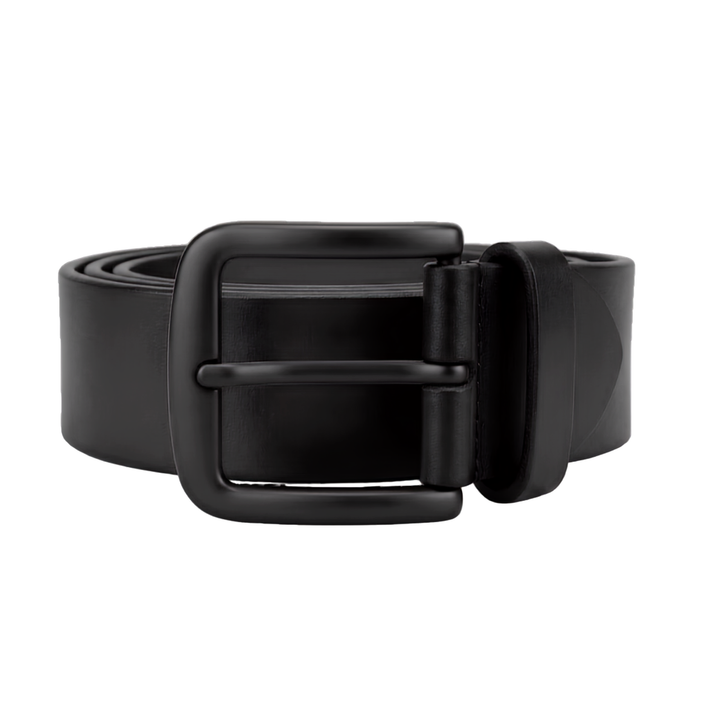 Black aniline genuine buffalo leather belt 40mm by Hashmeers