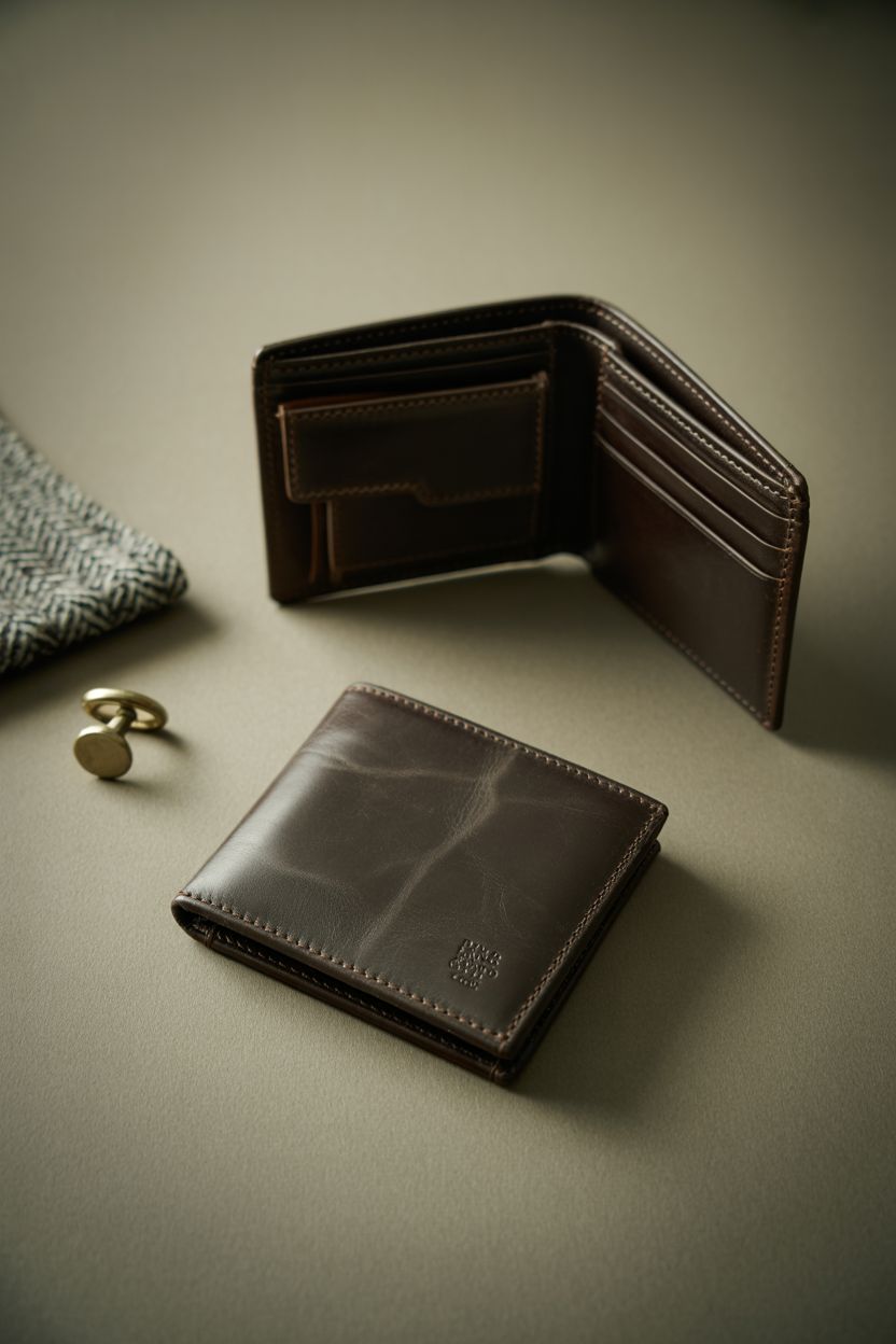 Premium Dark Brown Leather Wallet | Full Grain | Hashmeers Pakistan